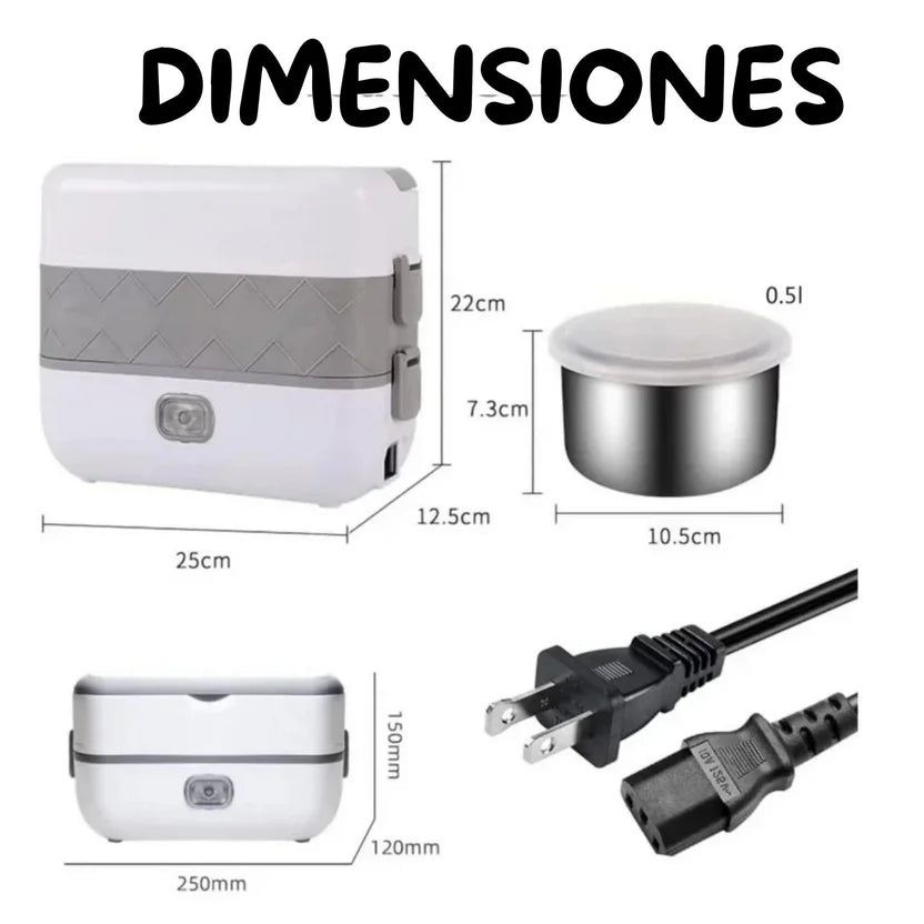 LONCHERA ELÉCTRICA MULTIFUNCIONAL 2 NIVELES®